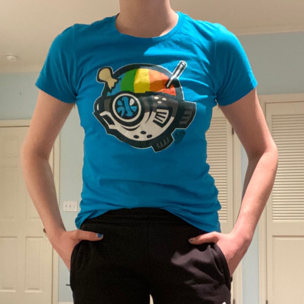 Unique Rare Sumo Fish SF Rainbow T-shirt